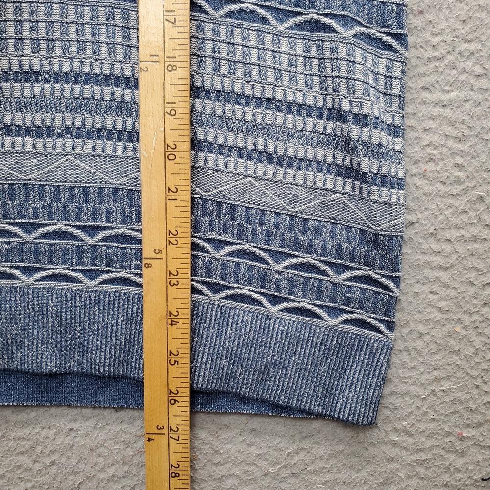 Frye Pullover Sweater Men Small Multi Aztec Knitted Ribbed Collared Short Sleeve - Picture 3 of 6